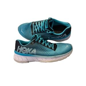 Hoka One One Cavu Women's Sz. 7 Aqua Blue‎ Running Shoes Snickers 1019282 BBLB